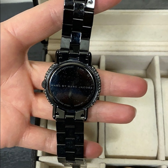Marc by Marc Jacobs Black Watch with Crystals main image 5